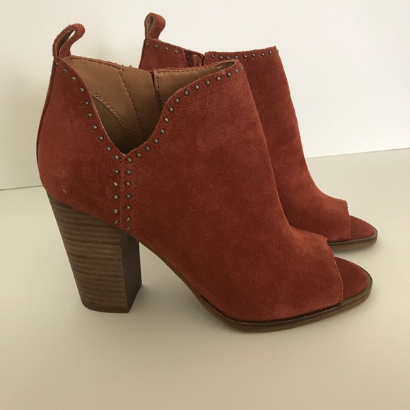 NOT FOR SALE Lucky Brand  cinnamon suede boots- - Picture 7 of 8